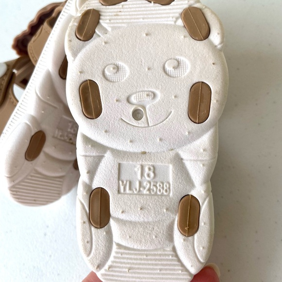 Baby Bear Sandals Size 18 Cute Summer Toddler Shoes - Picture 5 of 5